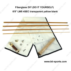 Fiberglass DIY (Do It Yourself) fly rods