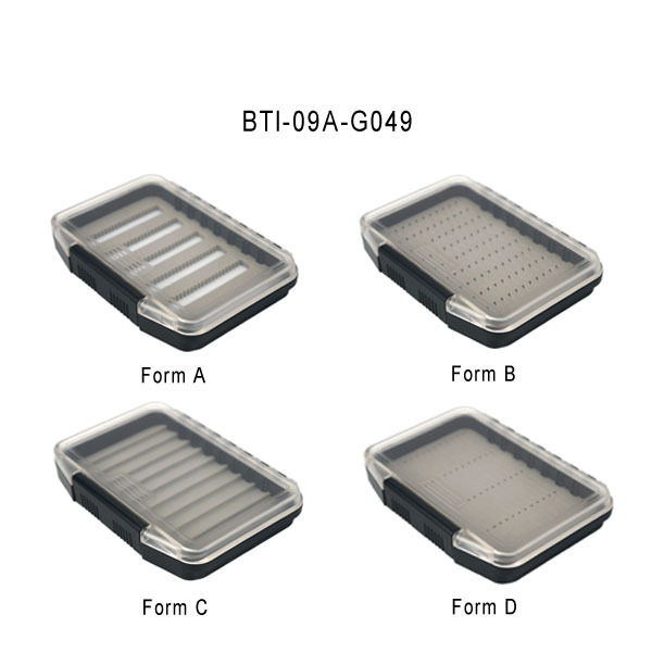 BTI-09A-G049 Waterproof fly box with different foam choice