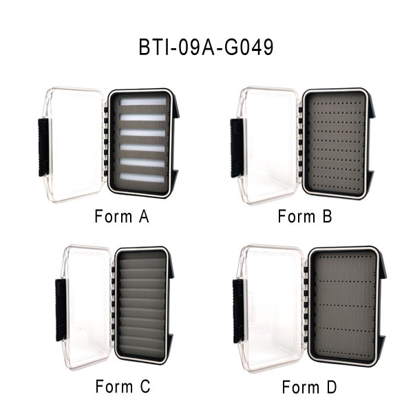 BTI-09A-G049 Waterproof fly box with different foam choice