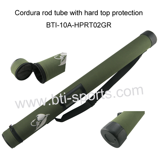 Cordura rod tube with hard top protection