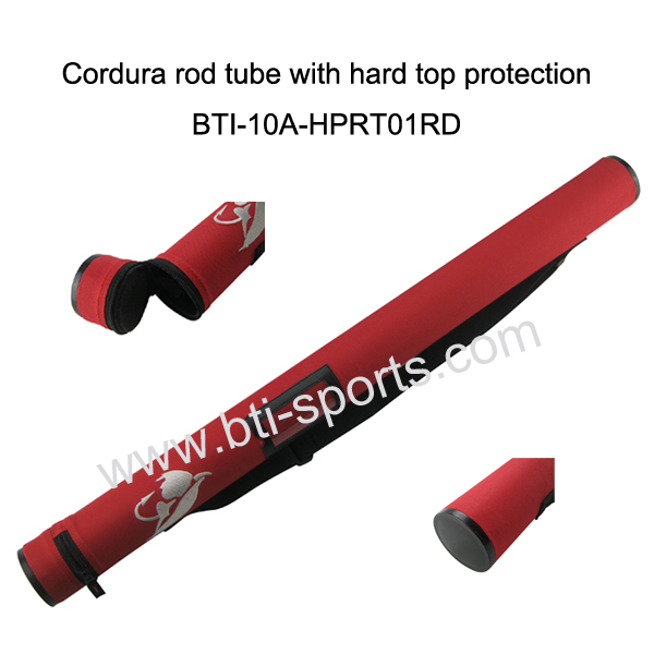 Cordura rod tube with hard top protection