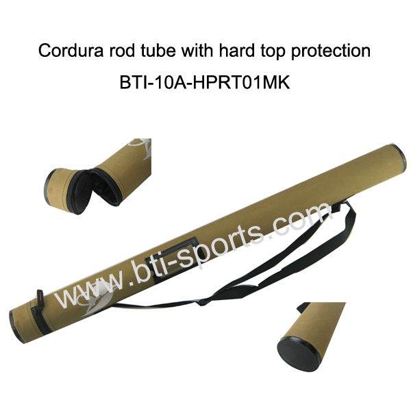 Cordura rod tube with hard top protection