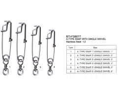A-type snap with single swivel