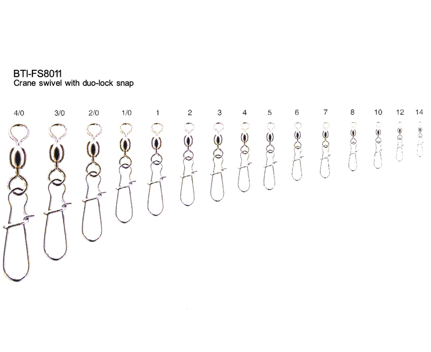 Crane swivel with duo-lock snap