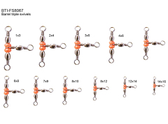 Barrel triple swivels