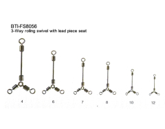 3-Way rolling swivel with lead piece seat