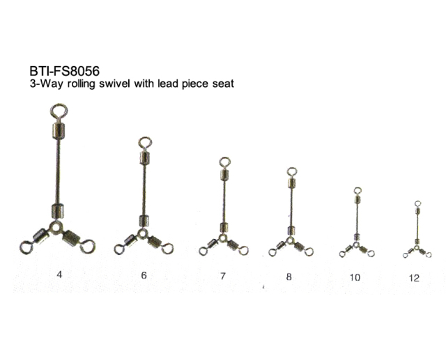 3-Way rolling swivel with lead piece seat