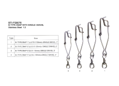 B-TYPE SNAP WITH SINGLE SWIVEL