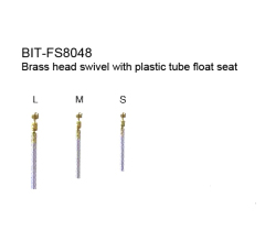 Brass head swivel with plastic tube float seat