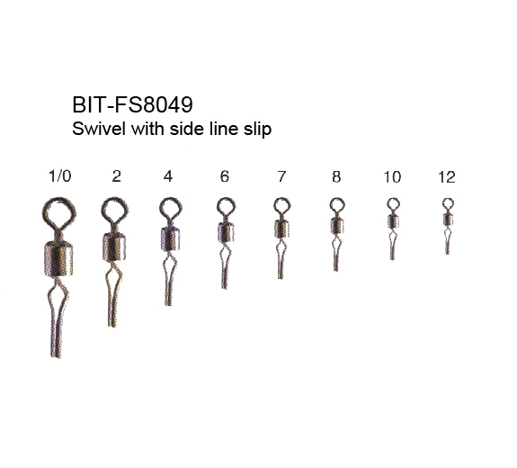 Swivel with side line slip