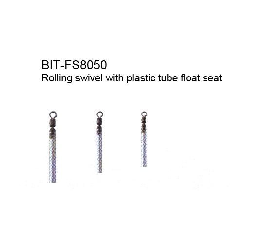 Rolling swivel with plastic tube float seat