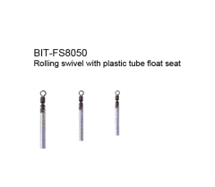 Rolling swivel with plastic tube float seat