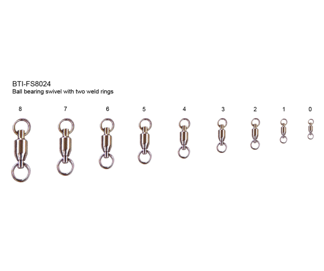 Ball bearing swivel with two weld rings