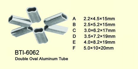 BTI-6062 Double oval aluminum tube