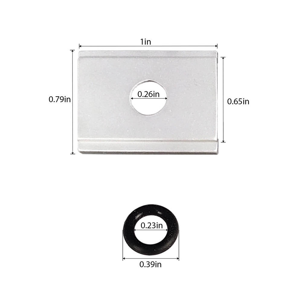 BTI-14A-9003 Aluminum Kayak Track Adapter