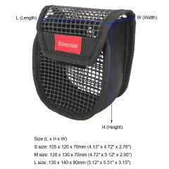 BTI-10F-FFRB07 Fly fishing mesh reel bag