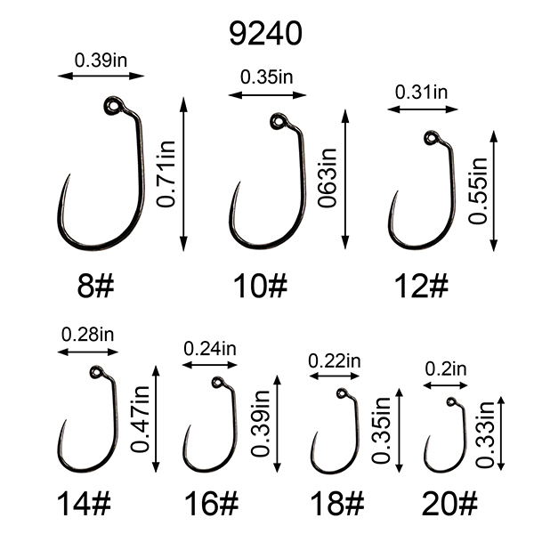 Wide Gap Jig Fly Hook EP-9240