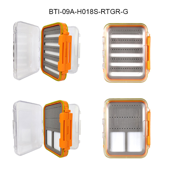 BTI-09A-H018S Bright-colored waterproof fly boxes