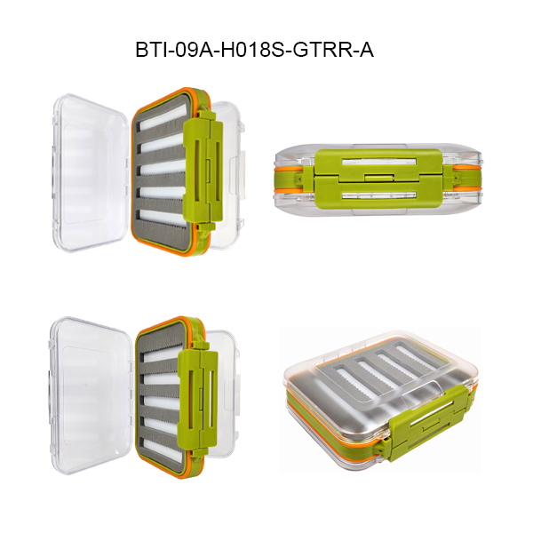 BTI-09A-H018S Bright-colored waterproof fly boxes
