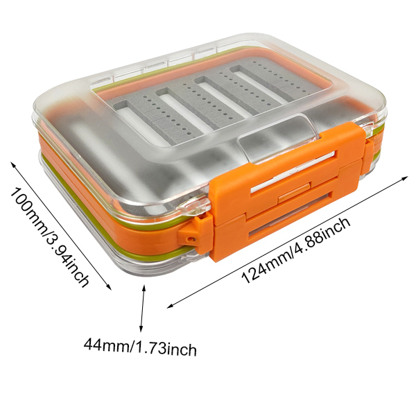 BTI-09A-H018S Bright-colored waterproof fly boxes