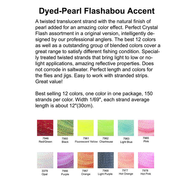 BTI-09D-QXC2: Dyed-Pearl Flashabou Accent