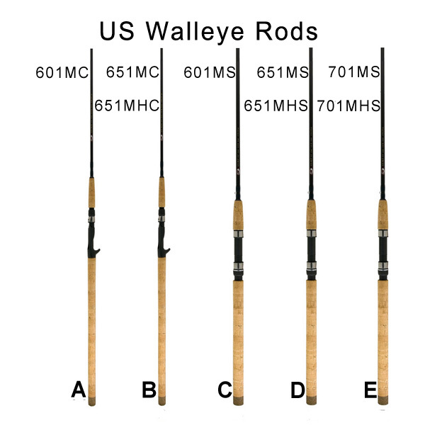 US Walleye Rods