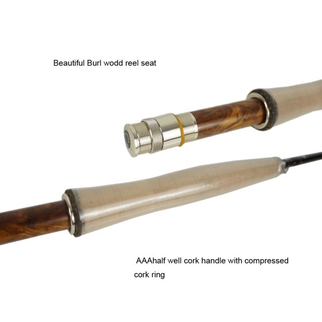 6 Sections High End Travel Fly Rods - 8'6'' LW4/5 & 9'0'' LW5/6 Fast Action, 36T Carbon