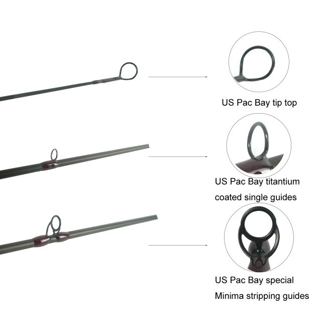 IM12 Nano Fly Rods – 9’0” 3wt, 4wt, 5wt, 6wt 4pcs Fast Action, 46T Carbon