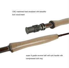 Fly rods with extra extension section (2 in 1)