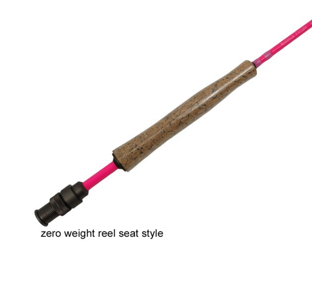 6 Sections Travel Fly Rods For Lady - 8'9'' LW4/5, 9'1'' LW5/6, 10'3'' LW2/3 Fast Action, Attractive Pink Finish, 24T Carbon