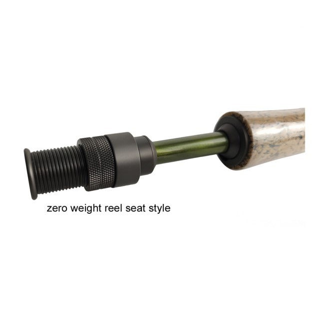 6 Sections Travel Fly Rods - 8'9'' LW4/5, 9'1'' LW5/6, 10'3'' LW2/3 Fast Action, Green Finish, 24T Carbon
