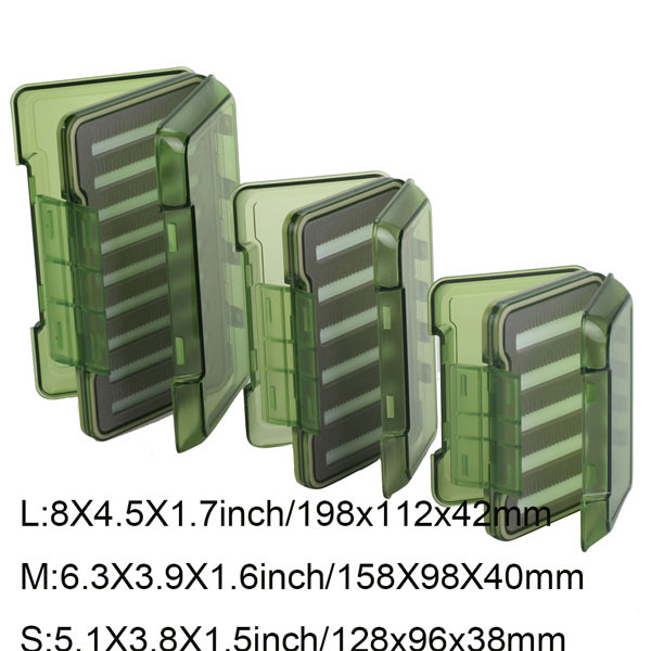 BTI-09A-H031 Transparent Double-sided Waterproof Fly fishing Box
