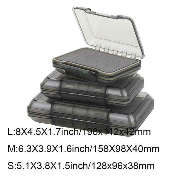 BTI-09A-H031 Transparent Double-sided Waterproof Fly fishing Box