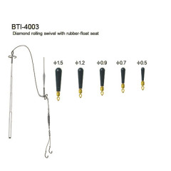 BTI-4003 Diamond rolling swivel with rubber-float seat