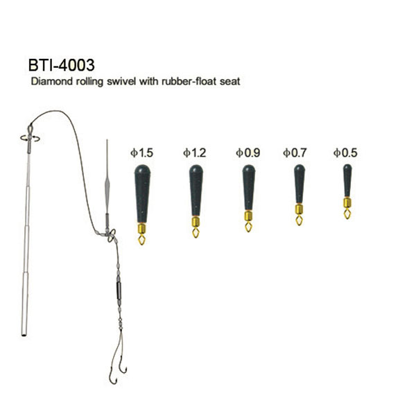 BTI-4003 Diamond rolling swivel with rubber-float seat