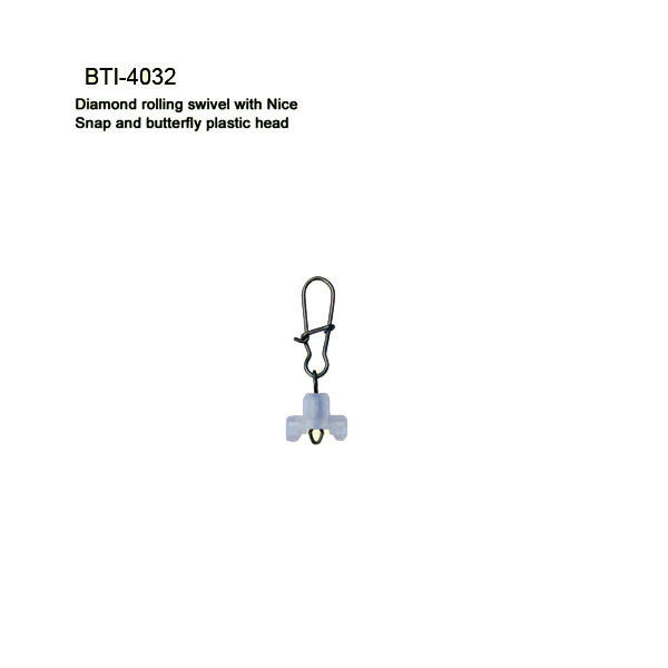 BTI-4032 Diamond swivel with Nice Snap and Butterfly plastic head