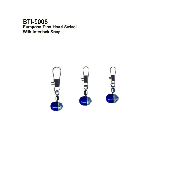BTI-5008 European Plan Head Swivel With Interlock Snap