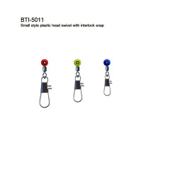 BTI-5011 Small style plastic head swivel with interlock snap