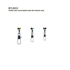 BTI-5012 Double color moved plastic head with interlock snap