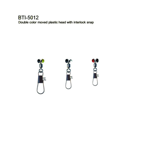 BTI-5012 Double color moved plastic head with interlock snap