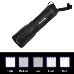 BTI-33A-3005 10W 5 ModeLs Zoomable LED Flashlight