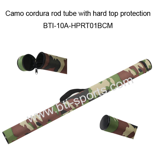Camo cordura rod tube with hard top protection