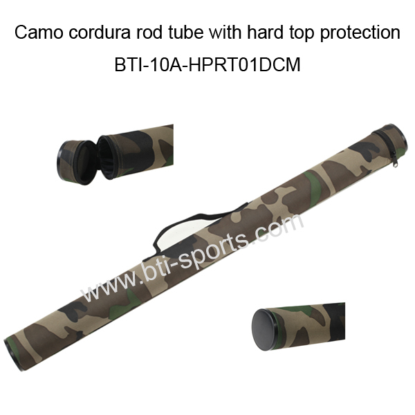 Camo cordura rod tube with hard top protection