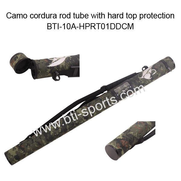 Camo cordura rod tube with hard top protection