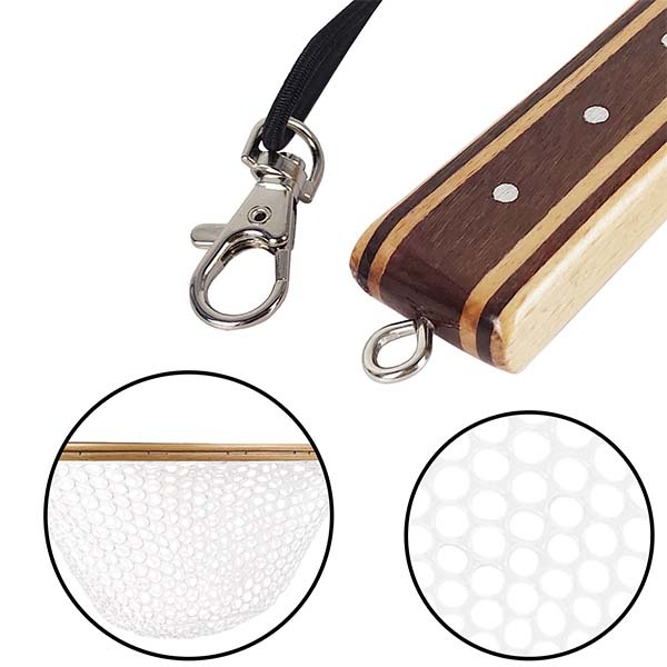 03G-A13 Traditional Hand Trout Wooden Net With Scale