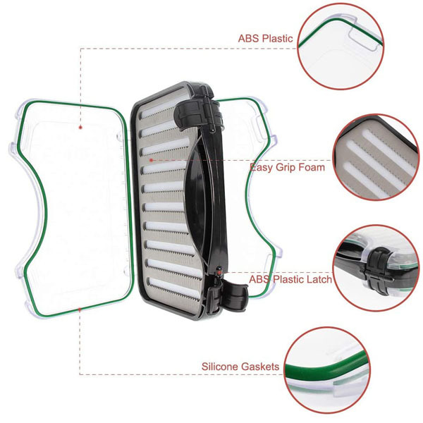 BTI-09A-H18XL Large size double sided waterproof fly fishing box
