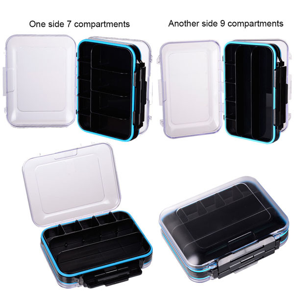BTI-09A-H028&H029 Double sides waterproof fly box with compartments
