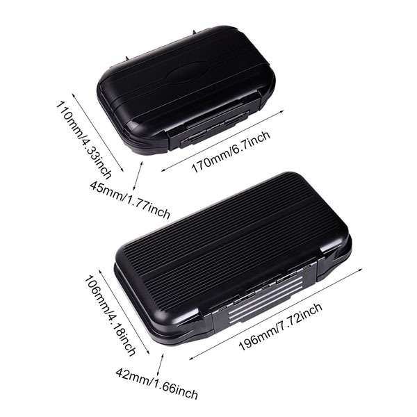 BTI-09A-H025&H060 Two Size 12 Compartments Waterproof Box With Quick Clip