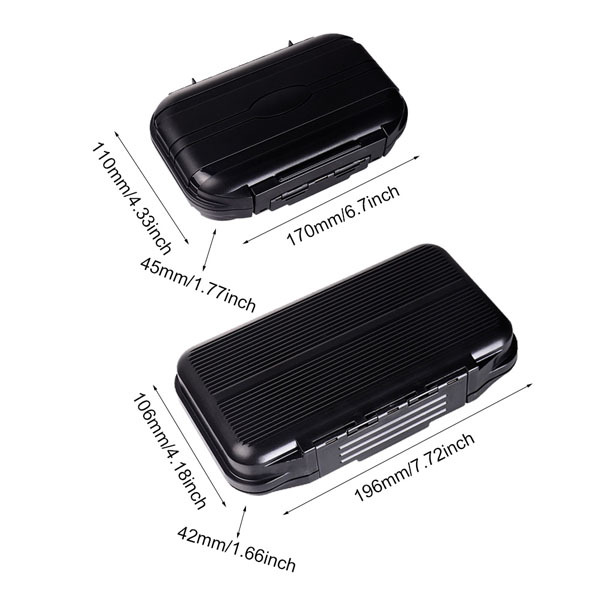 BTI-09A-FB19II&H036 Two Size Swing Leaf Waterproof Fly Box