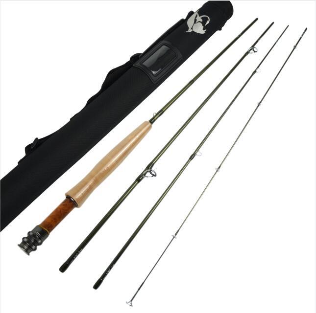 Short Fly Rods - 7'6'' 8'0'' 8'6'' 2WT, 3WT, 4WT 4pcs Fast Action, 36T Carbon